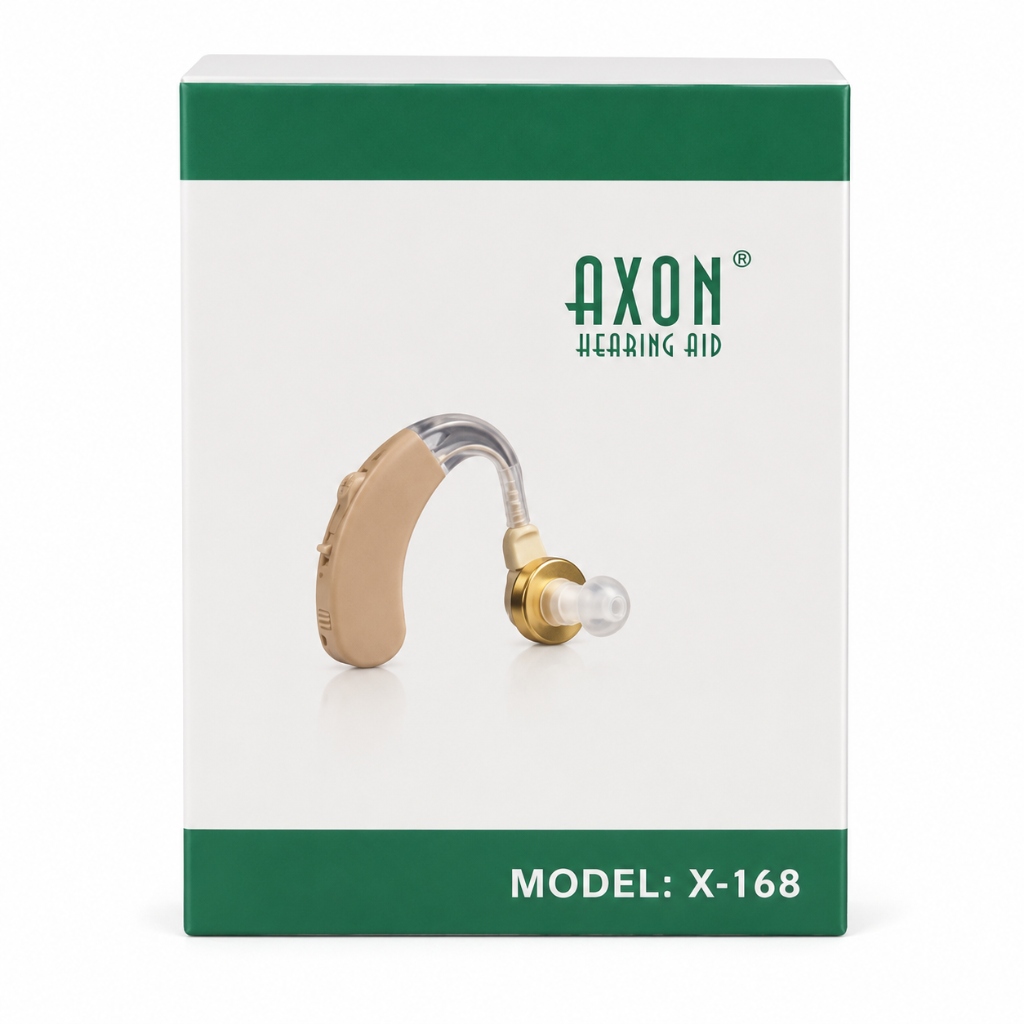 AXON X-168 BTE Hearing Aid (Model: X-168)