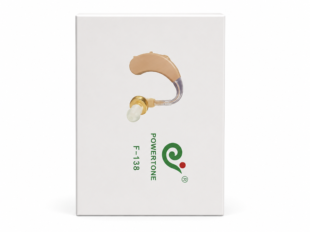 POWERTONE F-138 BTE Hearing Aid (Model: F-138)